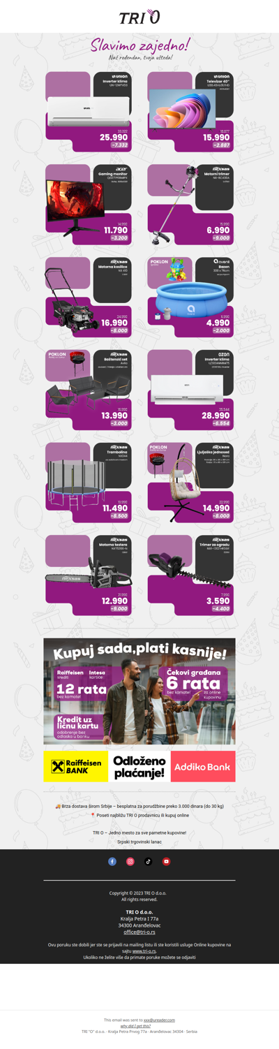 Rođendanske akcije još uvek traju!