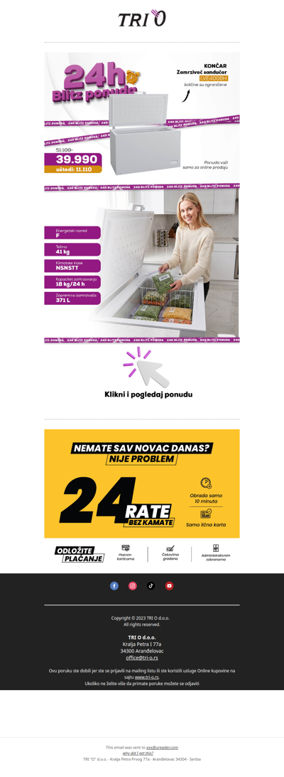 Samo danas ušteda i preko 11.000RSD! Sutra više ne važi.