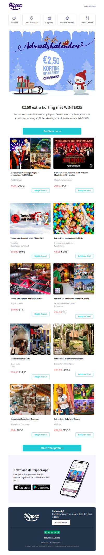 🤑 Alleen vandaag: €2,50 éxtra korting op alle deals!