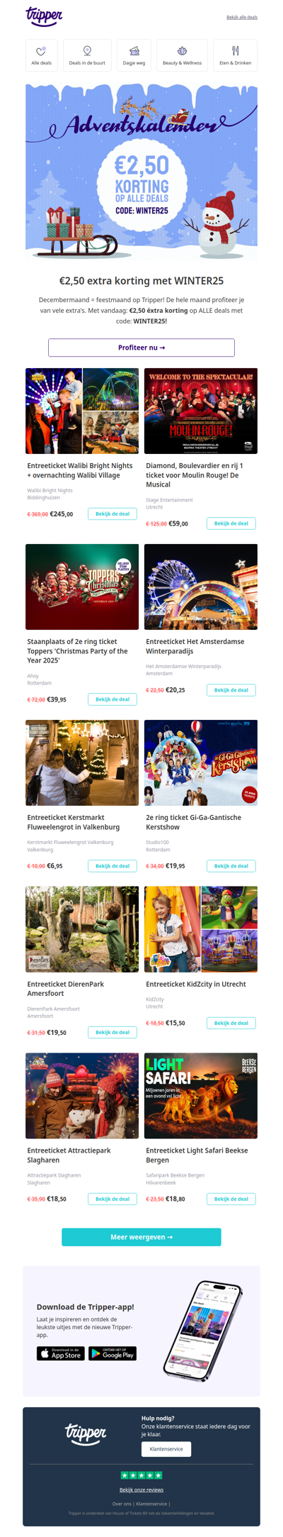 🤑 Alleen vandaag: €2,50 éxtra korting op alle deals!