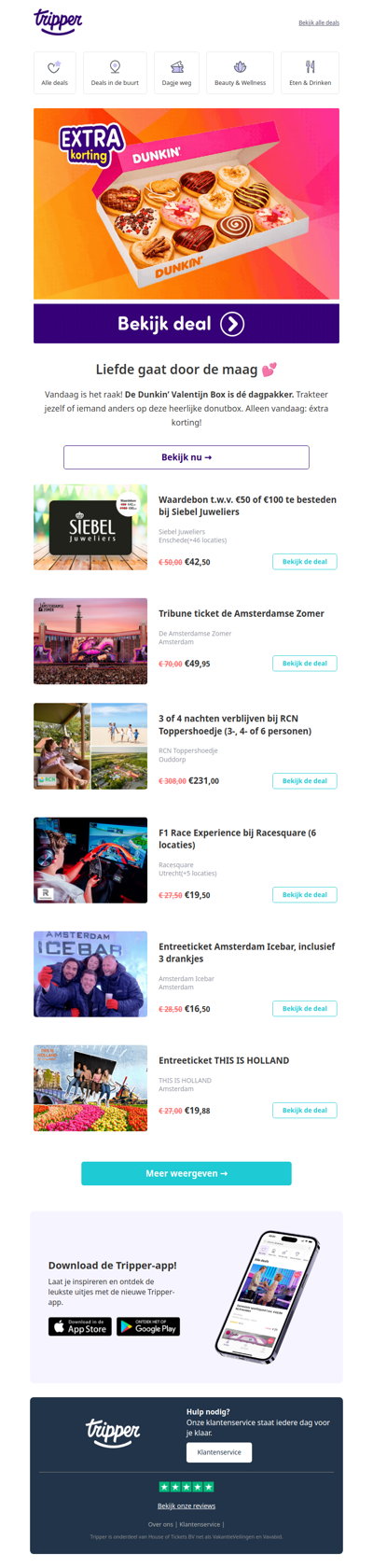 💝 Vandaag scoor je de Dunkin’ Valentijn Box met extra korting!