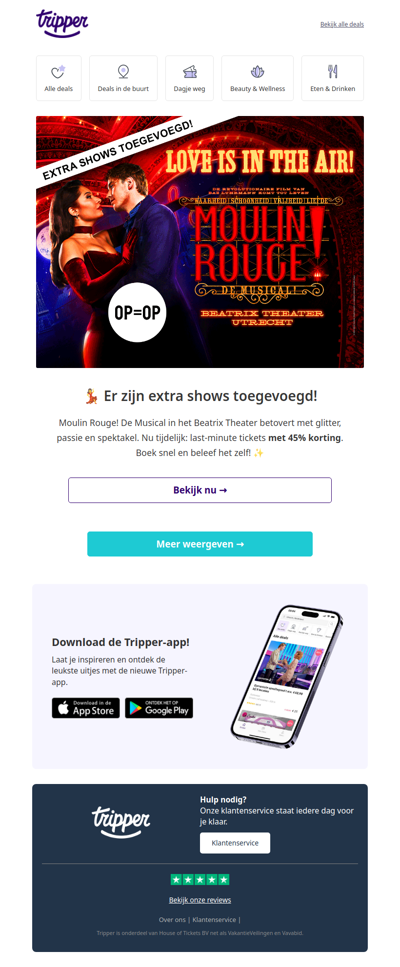 Extra shows voor Moulin Rouge! De Musical 💃