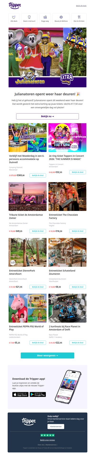 Weekendpakker! Het hele weekend éxtra korting op Julianatoren🎢