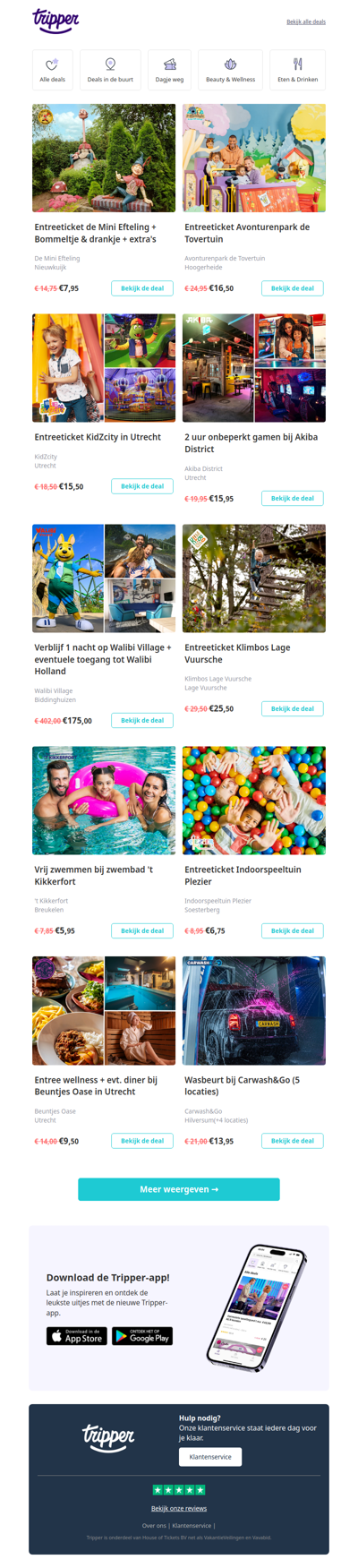 De leukste deals, voor de beste prijs!💜