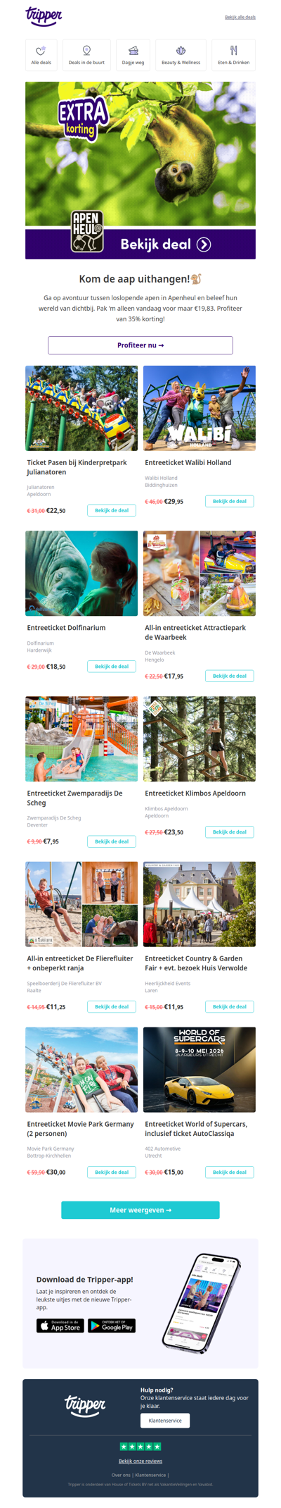 🔥 Alleen vandaag: Apenheul met 35% korting!