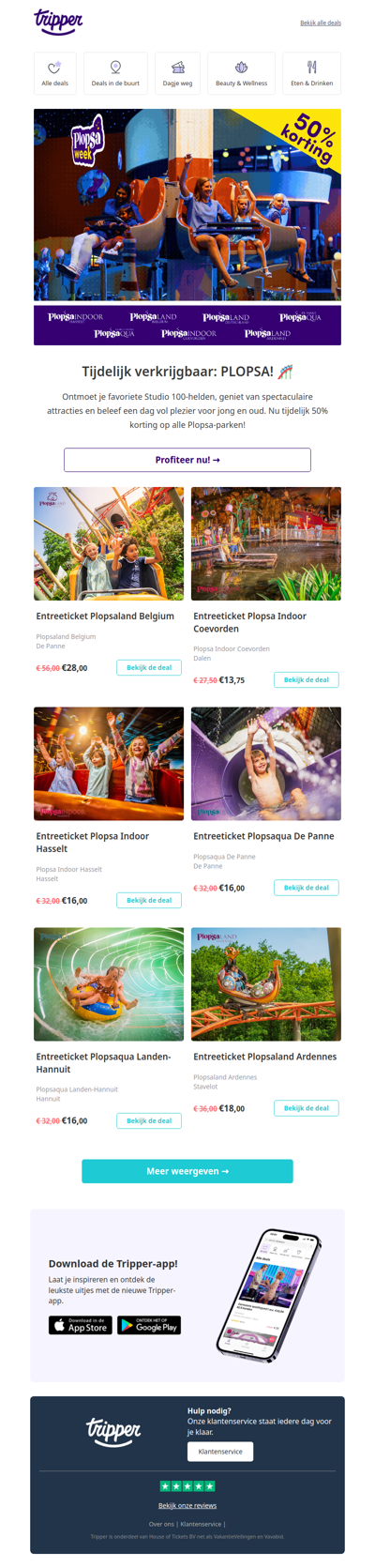 Plopsaweek! 50% korting op alle Plopsa parken🎢