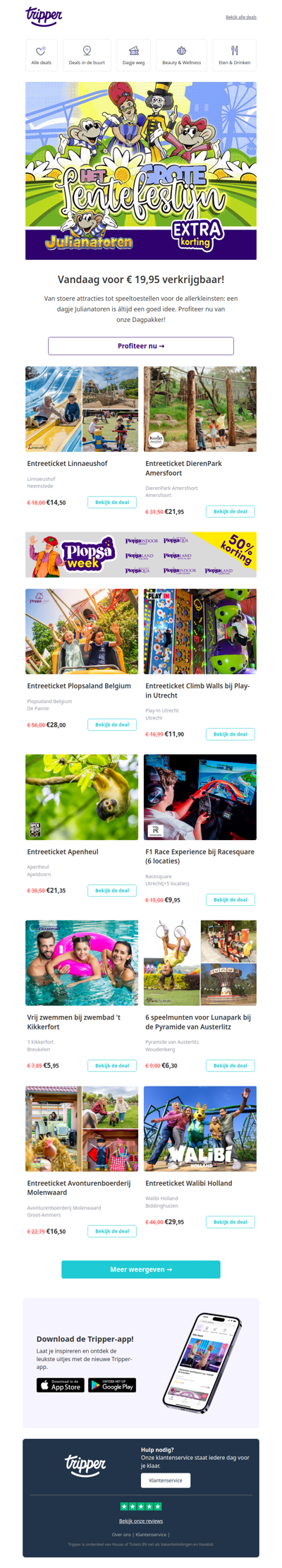 Dagpakker: Julianatoren-tickets🎢