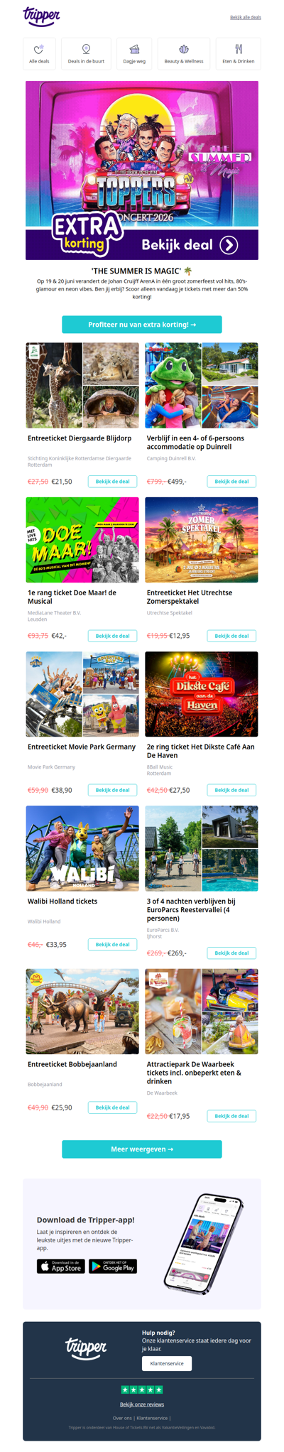 Dagpakker! Toppers in Concert 2e ring-tickets✨