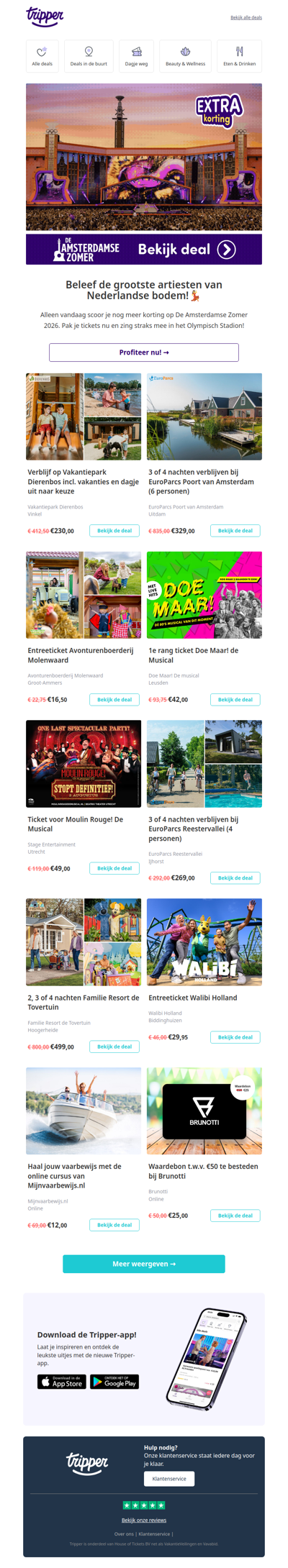Nu tijdelijk nóg meer voordeel op De Amsterdamse Zomer