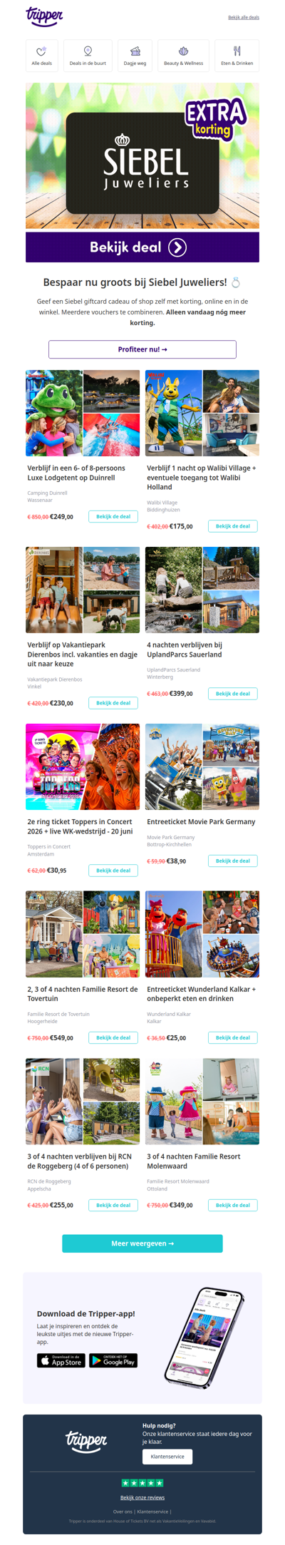 Alleen vandaag: éxtra korting op Siebel cadeaubon💍
