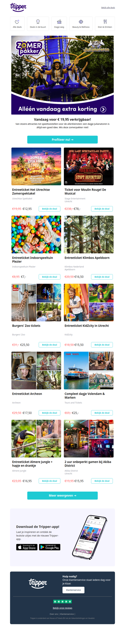 Zomerpakker: extra voordelig naar Julianatoren! 🎢
