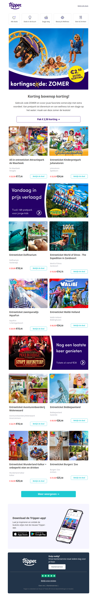 Pak nú €2,50 extra korting op alles! 🤑