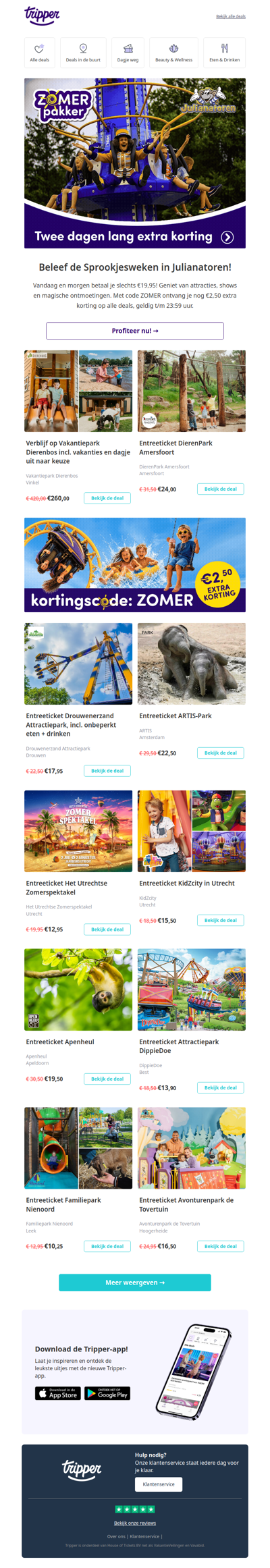 Twee dagen extra korting op Julianatoren! 🎢