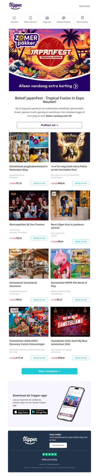 Zomerpakker: extra korting op JapanFest Expo Houten