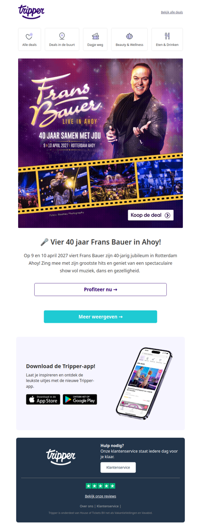 🎤 Vier 40 jaar Frans Bauer in Rotterdam Ahoy!