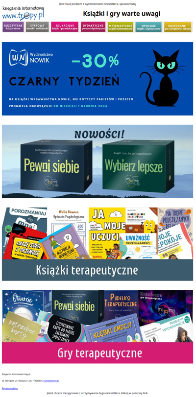 Nowości terapeutyczne i jeszcze trwa promocja na książki Wydawnictwa Nowik