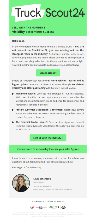 Sell with the No. 1: Visibility determines your success