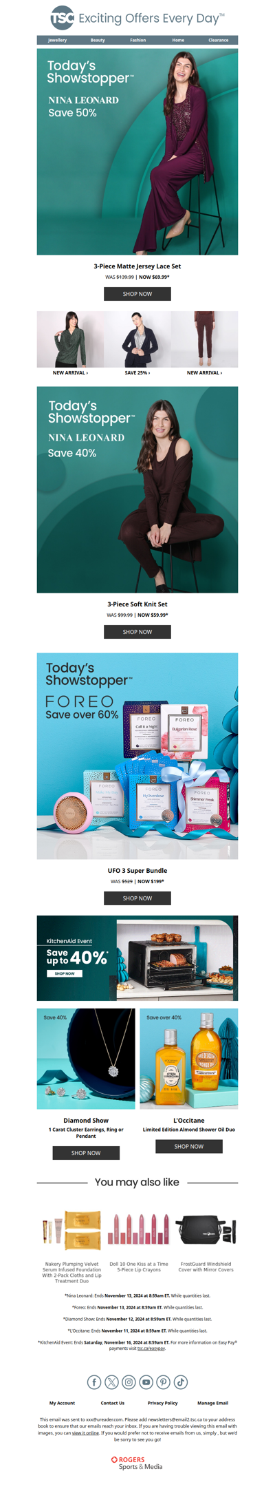 Nina Leonard Fashion & Foreo UFO Bundle