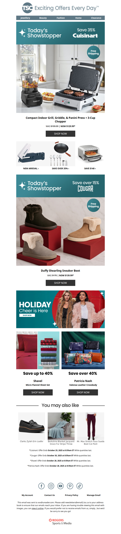 Cuisinart Griddler & Cougar Boot