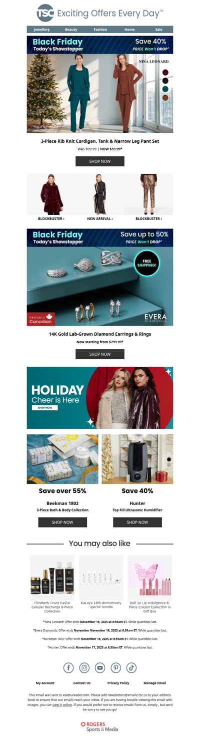 Nina Leonard Fashion & Evera Diamonds Jewellery