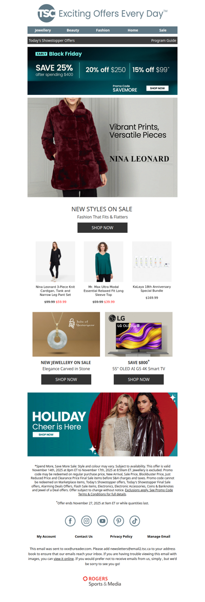 💃  NEW Nina Leonard Styles on Sale