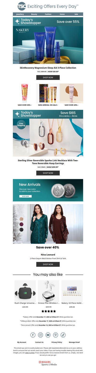 Nakery Beauty & NEW Hillberg & Berk Jewellery