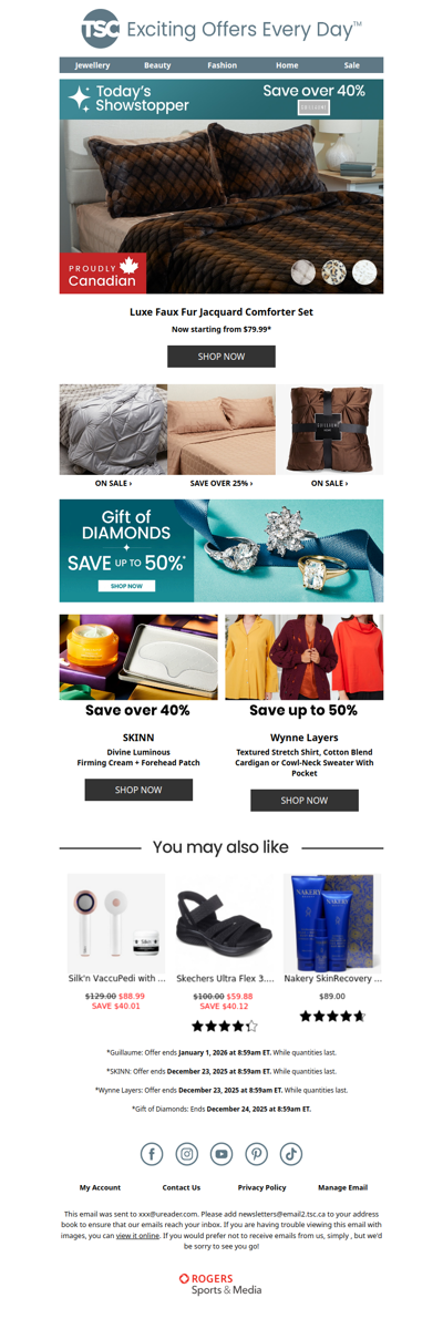 Guillaume Luxe Faux Fur Jacquard Comforter Set