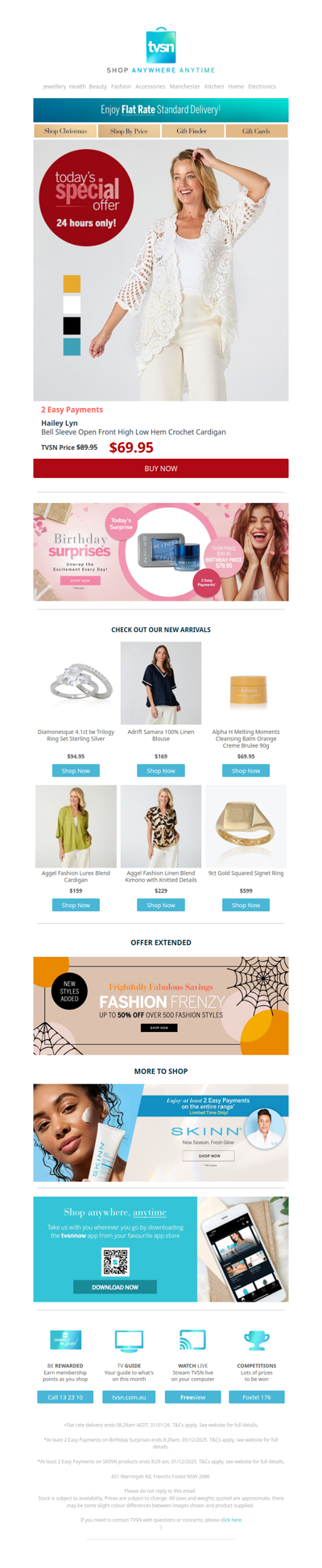 Today's Special Offer + TVSN's Birthday Surprises