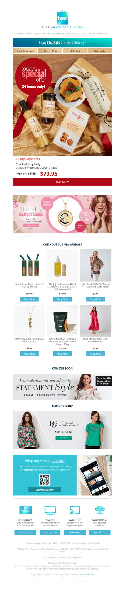 Today's Special Offer + TVSN's Birthday Surprises