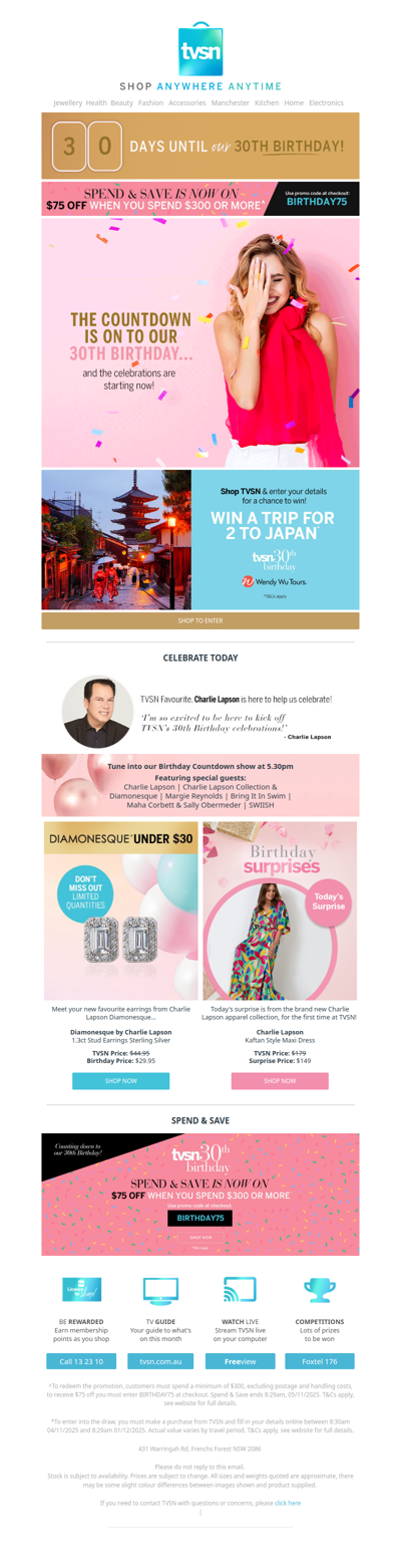 The Countdown is On to Our 30th Birthday...