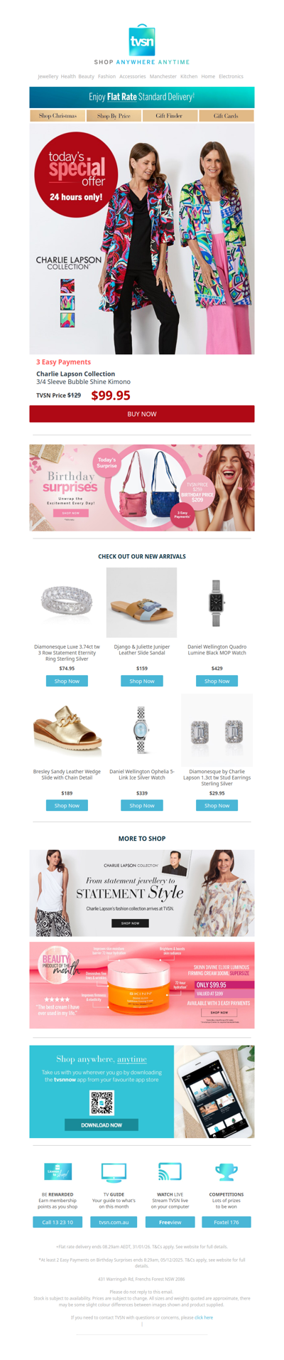 Today's Special Offer + TVSN's Birthday Surprises