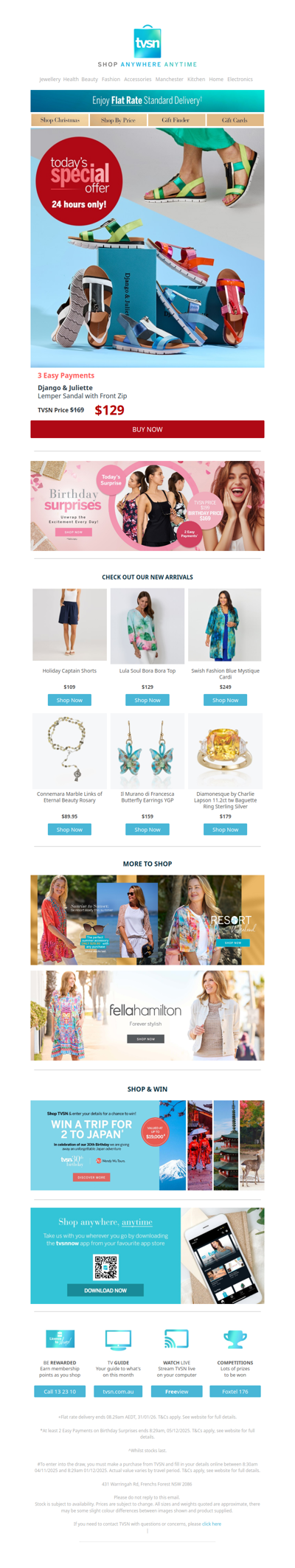 Today's Special Offer + TVSN's Birthday Surprises