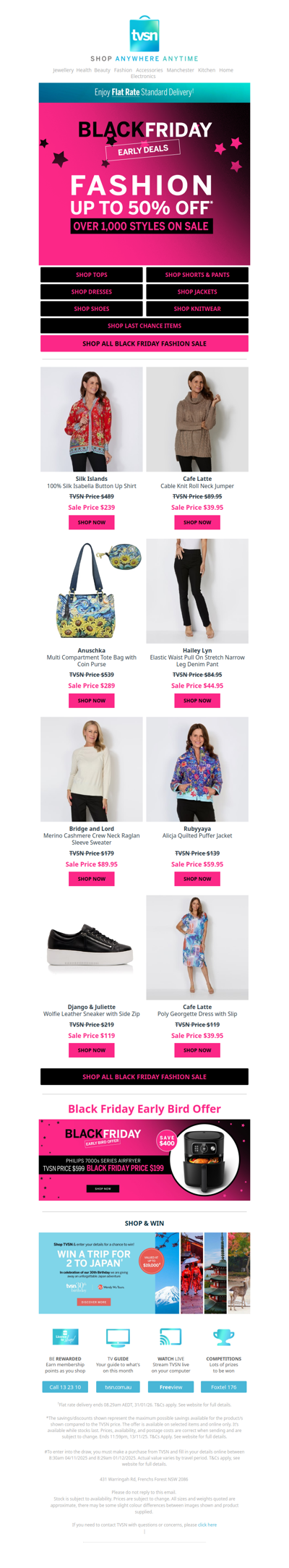 Black Friday Early Deals: Fashion Up To 50% Off