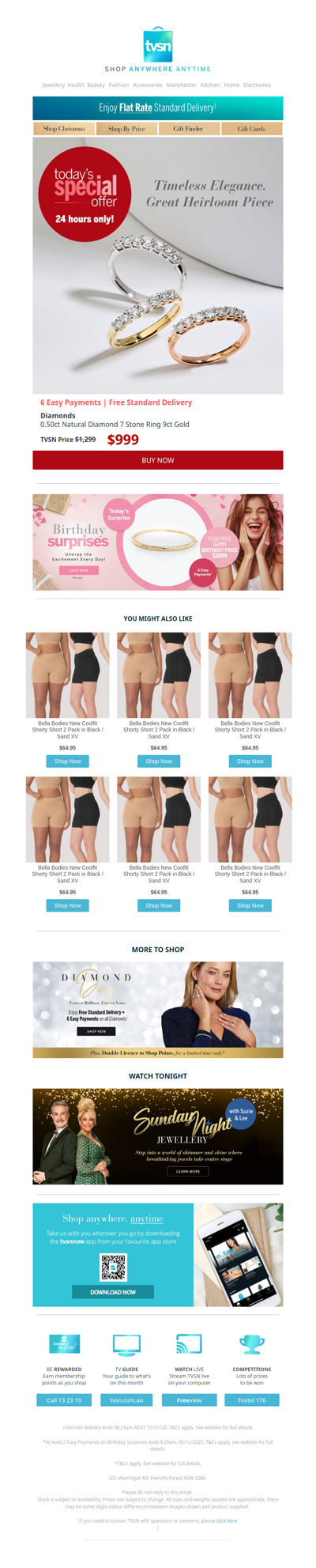 Today's Special Offer + TVSN's Birthday Surprises