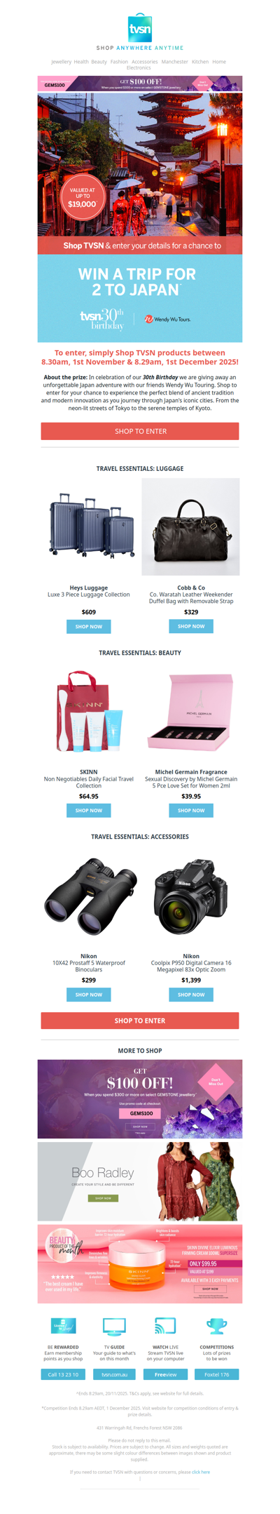 WIN a Trip to Japan for 2^!