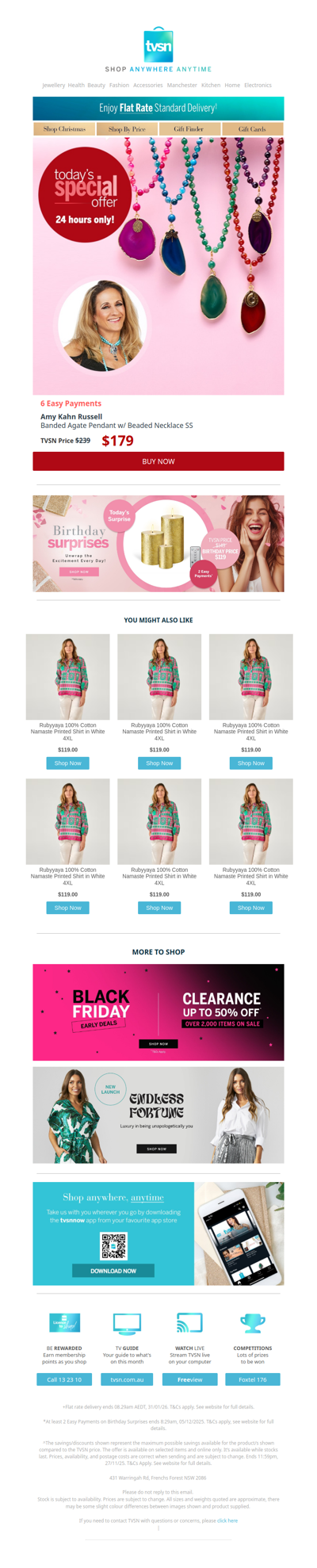 Today's Special Offer + TVSN's Birthday Surprises