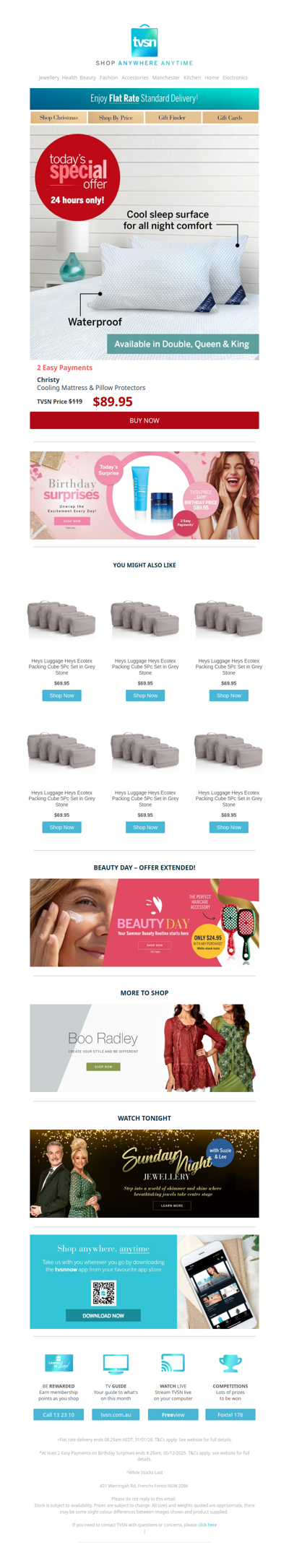 Today's Special Offer + TVSN's Birthday Surprises