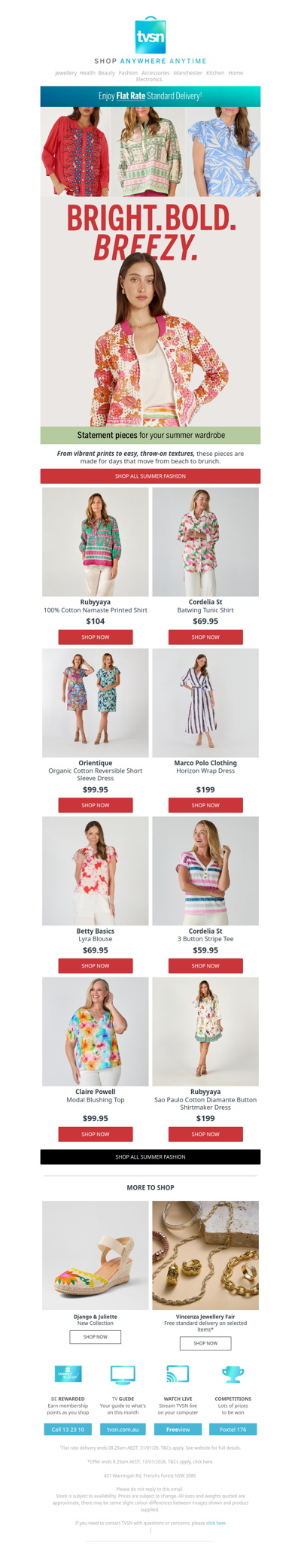 Bright. Bold. Breezy.