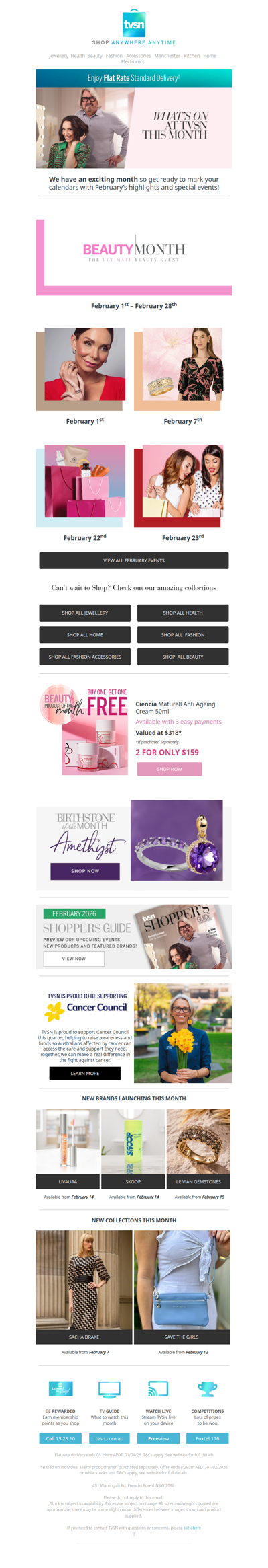 What’s on at TVSN in February!