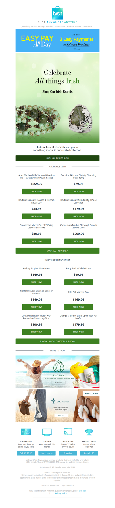 Easy Pay All Day: Enjoy at least 3 Easy Payments on selected products!