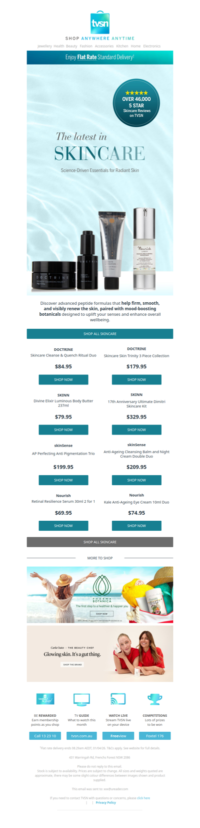 Discover the latest in skincare at TVSN