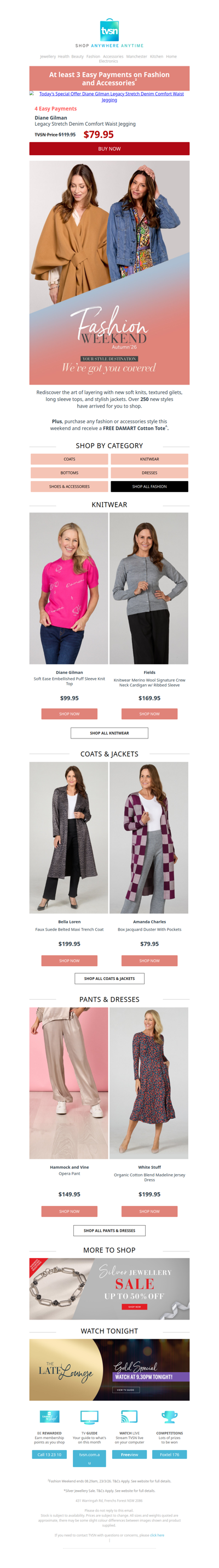 Fashion Weekend Now On: Enjoy at least 3 Easy Payments on Fashion & Accessories²