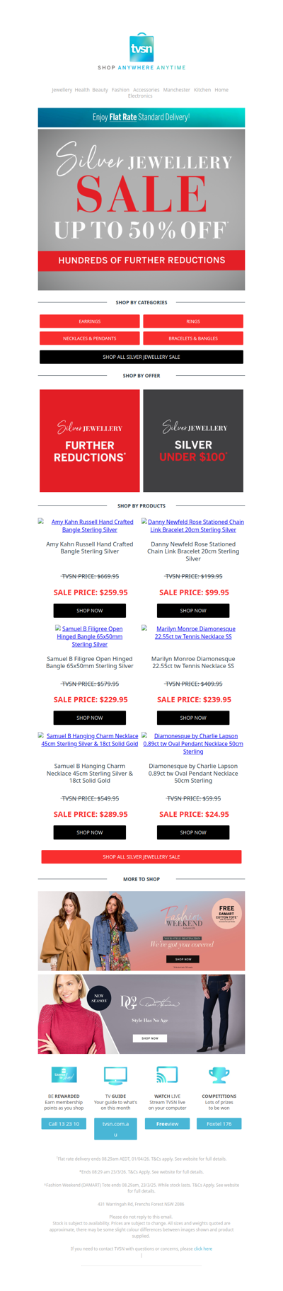 Silver Jewellery Sale Now On: Up to 50% OFF*