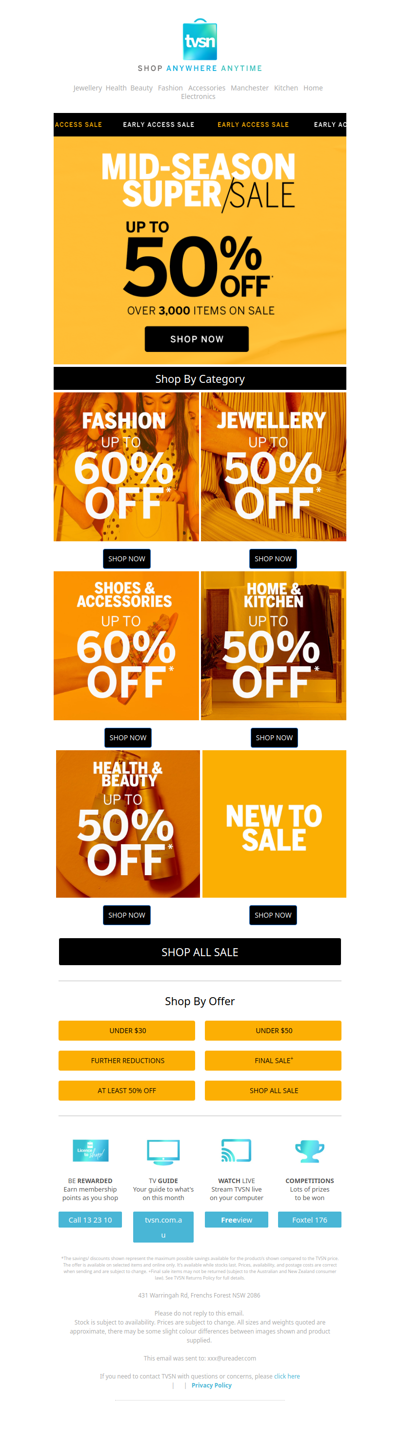 Early Access Mid-Season Super/Sale Now On: Up to 50% OFF*