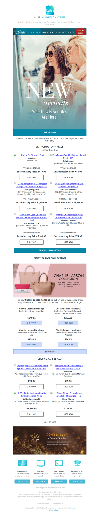 Don't Miss Our Latest Arrivals + New Collection from Charlie Lapson