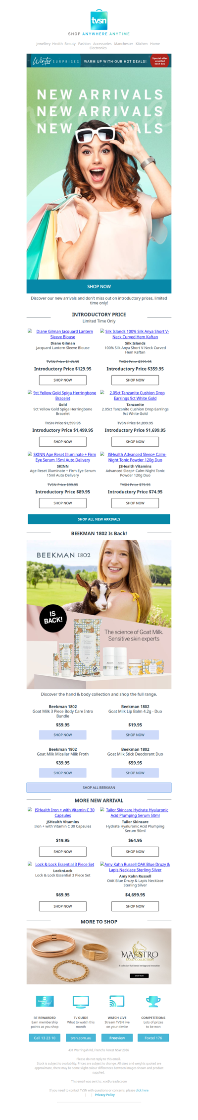 Don't Miss Our Latest Arrivals + Beekman 1802 Is Back!
