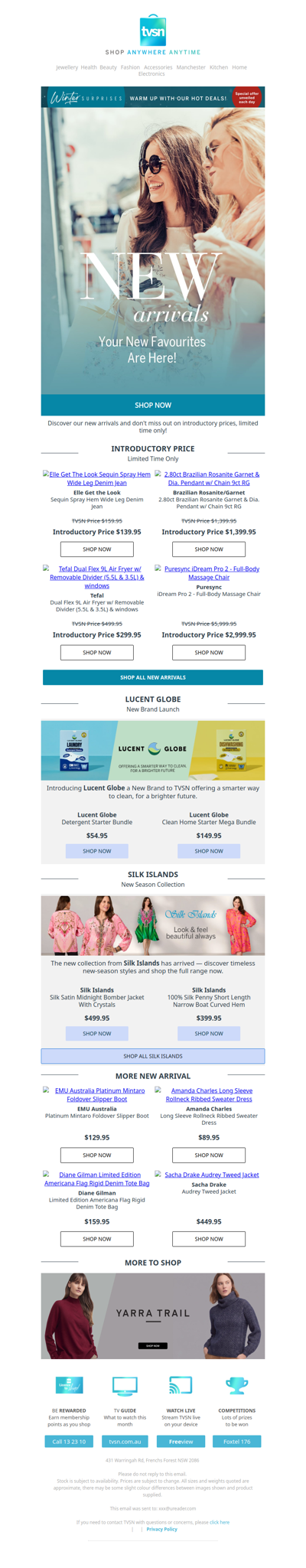 Don’t Miss Our Latest Arrivals + Introducing Lucent Globe A New Brand to TVSN