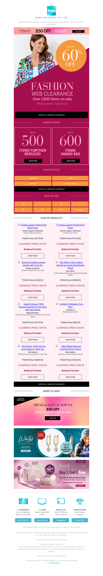 Up to 60% OFF⁺ - Fashion Clearance Now On!