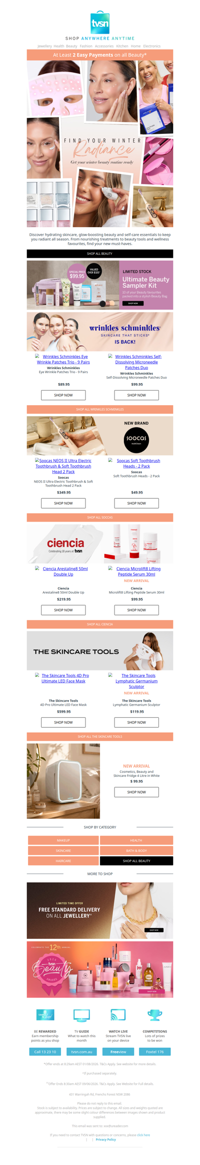 Find your Winter Radiance & enjoy at least 2 Easy Payments on all Beauty*
