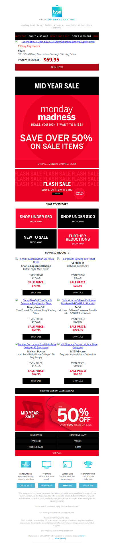 Monday Madness | Save Over 50% on Sale Items*